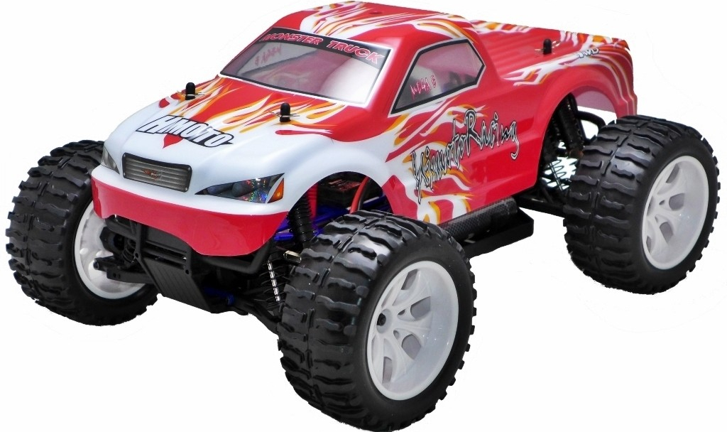 Himoto RC auto Monster Truck EMXT-1 elektro RTR set 2,4 GHz červená 1:10