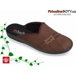 Mjartan pánské pohodlné domácí pantofle 608 T72 hnědé – Sleviste.cz