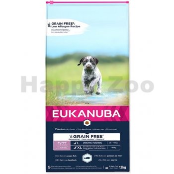 Eukanuba Puppy & Junior Large & Giant Grain Free Ocean Fish 12 kg