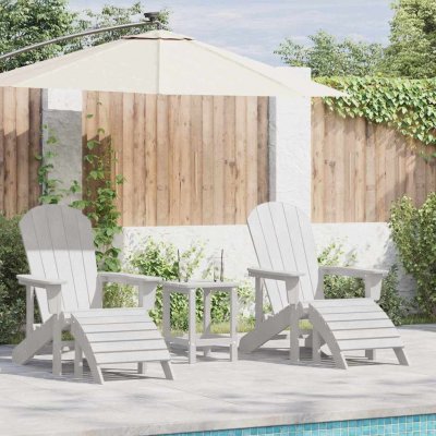 OMAXI 902276 Zahradní lounge nábytek 2 ks Bílá 74 x 82 x 90 cm Plast – Hledejceny.cz
