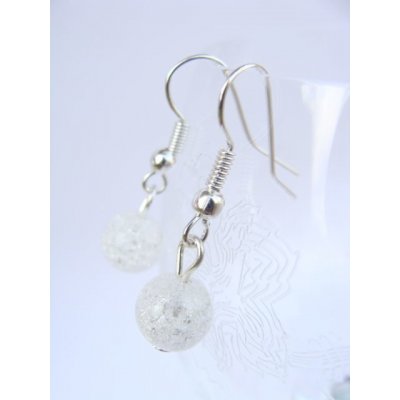 Náušnice Křišťál práskaný – Sleviste.cz