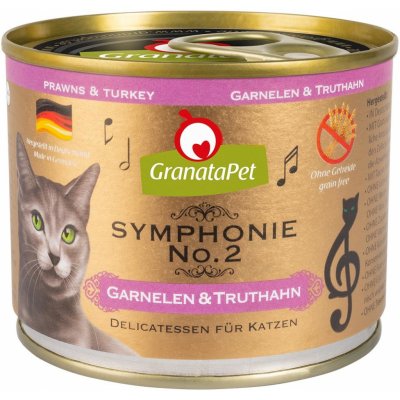 GranataPet Symphonie No. 2 s krevetami a krocanem, 6 x 200 g