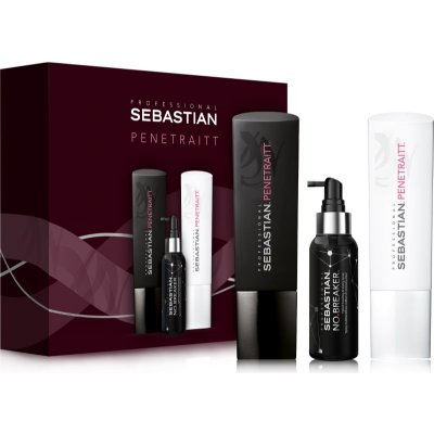 Sebastian Professional Penetraitt šampon pro poškozené, chemicky ošetřené vlasy 250 ml + kondicionér pro poškozené, chemicky ošetřené vlasy 250 ml + multifunkční sprej pro zdravé a krásné vlasy 100 ml