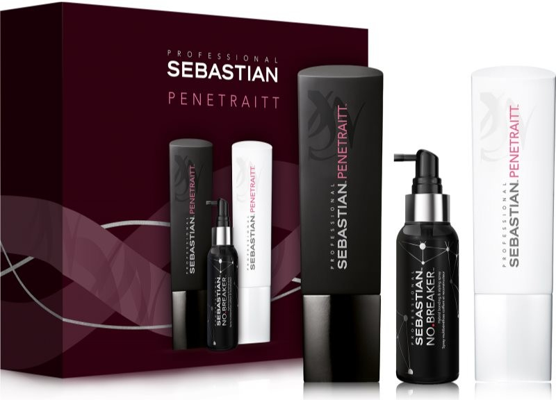 Sebastian Professional Penetraitt šampon pro poškozené, chemicky ošetřené vlasy 250 ml + kondicionér pro poškozené, chemicky ošetřené vlasy 250 ml + multifunkční sprej pro zdravé a
