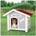 Trixie Natura bouda dřevěná modrá s okenicemi M-L 107 x 93 x 90 cm – Zboží Mobilmania