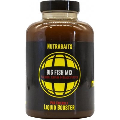 Nutrabaits Booster Big Fish Mix Salmon Caviar Black Pepper 500ml – Zboží Mobilmania