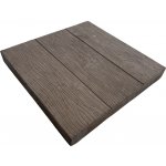 Báča Beton plošná protiskluzová Dřevo 40 x 40 x 5 cm 20571_TMA tmavě hnědá 1 m2 – Hledejceny.cz
