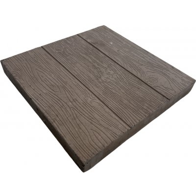 Báča Beton plošná protiskluzová Dřevo 40 x 40 x 5 cm 20571_TMA tmavě hnědá 1 m2 – Hledejceny.cz