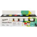 Sada barev na sklo a porcelán Mont Marte 6 x 20 ml – Zboží Mobilmania