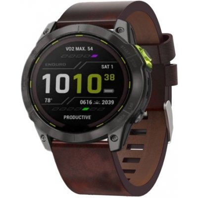 VSECHNONAMOBIL LEATHER Kožený řemínek Garmin Enduro 2 / Tactix 7 hnědý 55218 – Zbozi.Blesk.cz