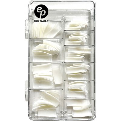 BIO NAILS Nehtové tipy rovné box krátká lepící plocha 120 ks – Zboží Dáma