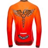 Cyklistický dres Cycology Spin Doctor Red, pánský, dlouhý rukáv