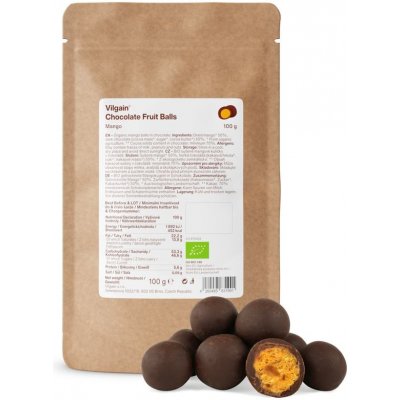 Vilgain Chocolate Fruit Balls BIO mango 100 g – Hledejceny.cz