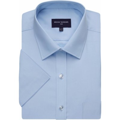 Brook Taverner pánská košile s krátkým rukávem BR691 blue – Zboží Dáma