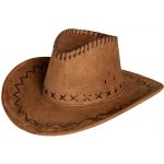 kovbojský klobouk hnědý hladký