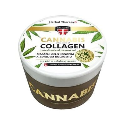 Palacio Cannabis Collagen masážní gel s konopím 200 ml