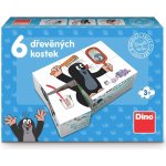 Dino Kostky kubus Krtek 6 ks v krabičce 18 x 13 x 4 cm – Hledejceny.cz