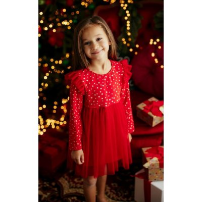 Lily Grey dívčí slavnostní šaty červené tyl – Zbozi.Blesk.cz