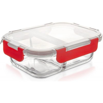 Orion Skleněná dóza s víkem dělená 230 ml + 370 ml – Zboží Dáma