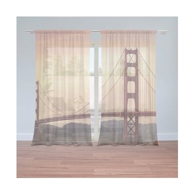 Sablio Záclony Golden Gate 2: 2ks 150x250cm – Hledejceny.cz