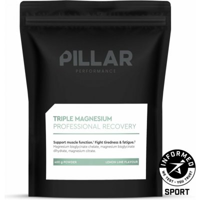 Pillar Triple Magnesium Powder Lemon Lime sáček 400 g – Hledejceny.cz
