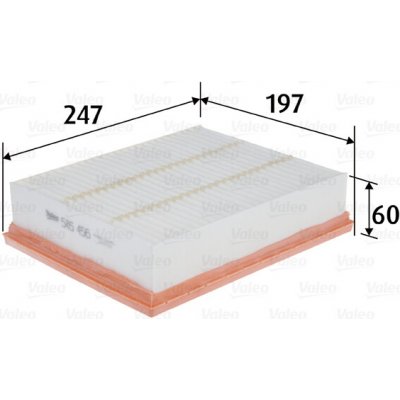 VALEO Vzduchový filtr 585456 – Hledejceny.cz