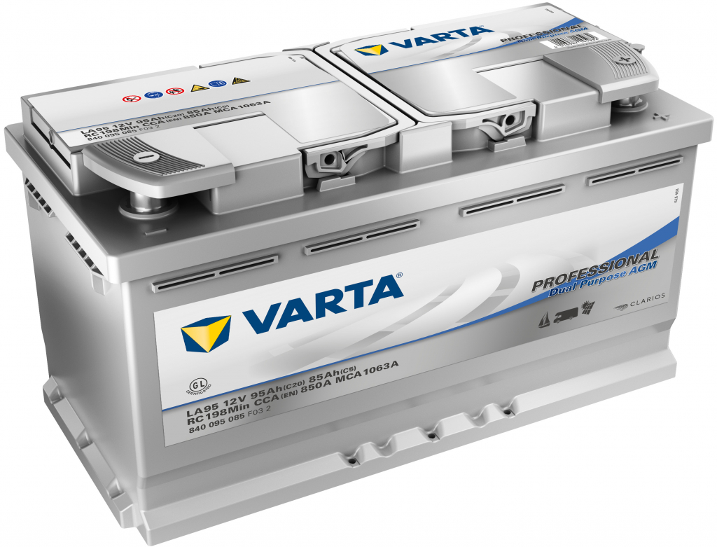 Varta Professional AGM 12V 95Ah 850A 840 095 085 od 4 779 Kč - Heureka.cz