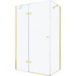 MEXEN/S ROMA sprchový kout 70x100, transparent, zlatá 854-070-100-50-00 – Zboží Mobilmania