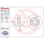 BREMBO brzdový kotouč 08.5775.11
