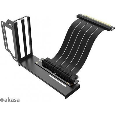 AKASA Riser black Pro, vertikálni VGA držák - AK-CBPE02-20B – Zboží Živě