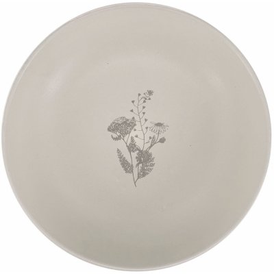 Clay Keramický hluboký talíř Cream Charm 22cm, smetanová/taupe – Zboží Mobilmania