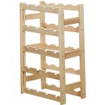 AtmoWood Dřevěný regál na víno 20 lahví – Sleviste.cz