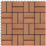Petromila terasové dlaždice 30 x 30 cm 2 m² WPC teak 22 ks – Zboží Mobilmania