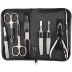 Globos Kožená sada na manikúru s nůžkami Solingen 925-89 černá – Zboží Dáma