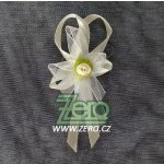 Vonička (vývazek) svatební s růžičkou - krémová – Zboží Dáma