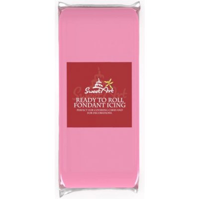 SweetArt potahovací a modelovací hmota vanilková Pink 1 kg – Zboží Mobilmania