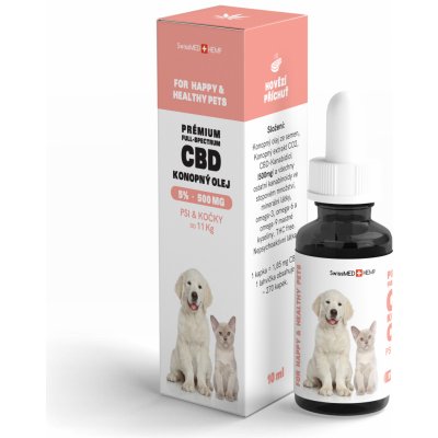 CBD olej pro malé psy a kočky 5% 10ml – Zboží Mobilmania