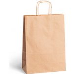 Papírová taška hnědá 240x110x330mm – Zboží Mobilmania