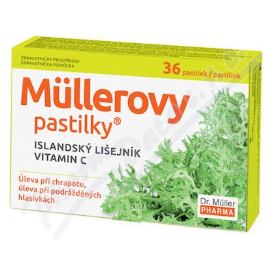 Dr. Müller Pastilky s islandským lišejníkem a vitamínem C 36 pastilek – Hledejceny.cz