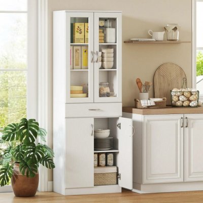 HOMCOM Kuchyňská linka 60 x 35 x 180 cm bílá – Sleviste.cz