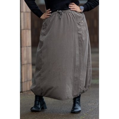 Manšestrová sukně Bětka khaki – Zboží Mobilmania