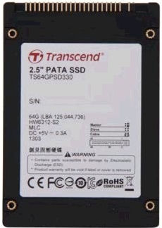 Transcend 64GB 2.5 PATA SSD TS64GPSD330 B&H Photo Video