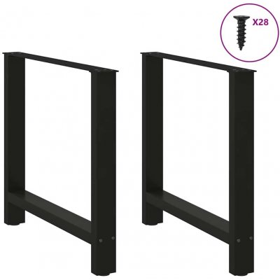 Omaxi 312471 Nohy k jídelnímu stolu černé 2 ks 70 x 72-73 cm ocelové – Zboží Dáma
