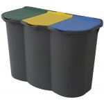 Belli E Forti sestava na tříděný odpad UNICA, černá, plast, 80 L BF00960 – Hledejceny.cz