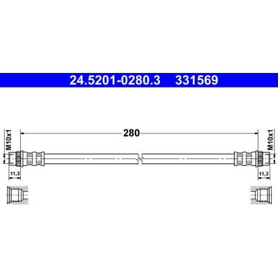 Brzdová hadice ATE 24.5201-0280.3 (24520102803) – Zbozi.Blesk.cz