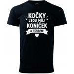 Tričko Kočky jsou můj koníček tmavě modré – Hledejceny.cz