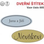 Gravírování - Dveřní štítek - 005 (Jmenovka na dveře s vaším textem) – Hledejceny.cz