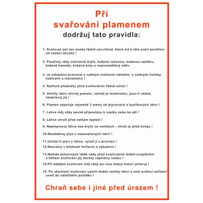 Při svařování plamenem dodržuj tyto pravidla samolepící vinylová fólie A4 (297 x 210 mm) – Sleviste.cz