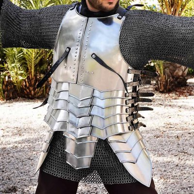 Lord of Battles Fantasy kyrys mm ocel – plátová zbroj pro LARP a cosplay – Zboží Dáma