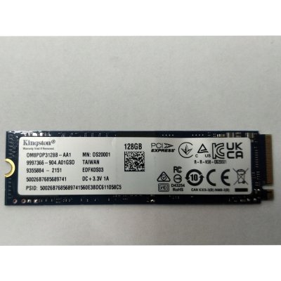 Kingston 128GB M.2, 0M8PDP3128B-AA1